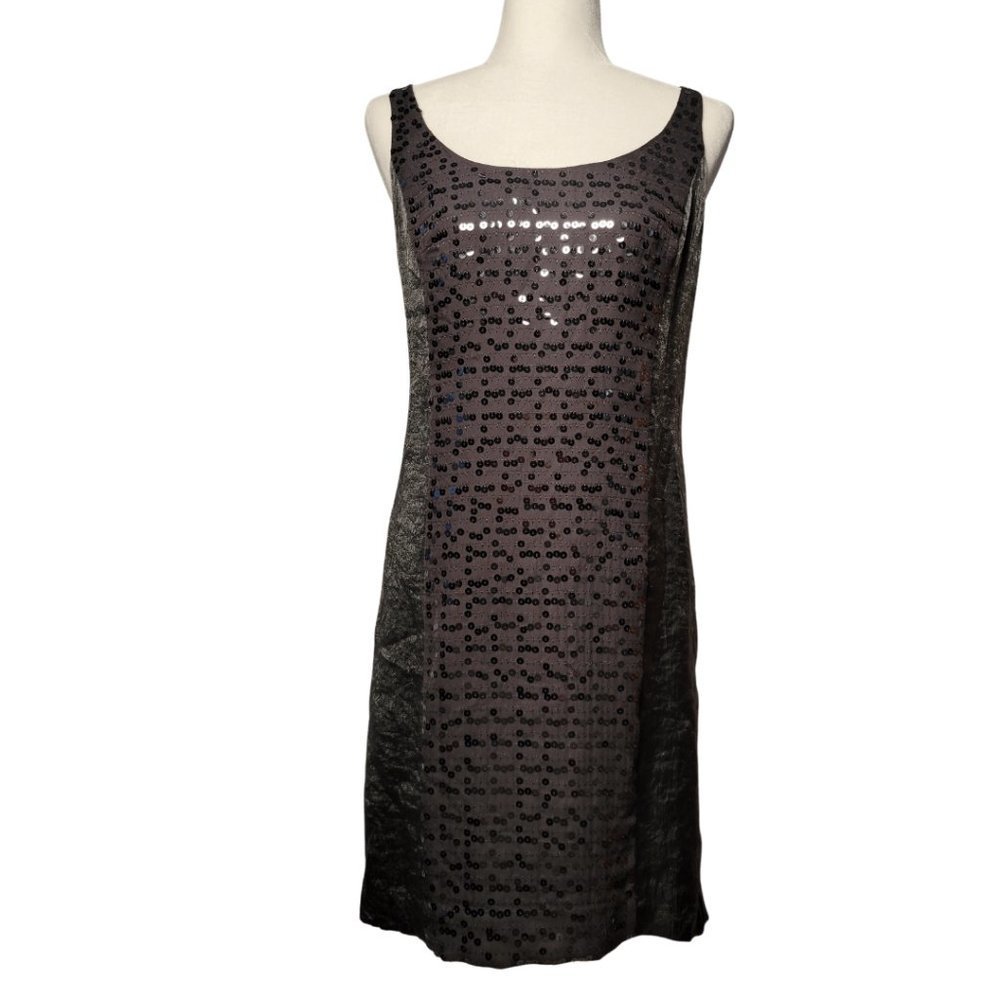 Ann Taylor - Black Sequined Shift Style Dress - Size 4